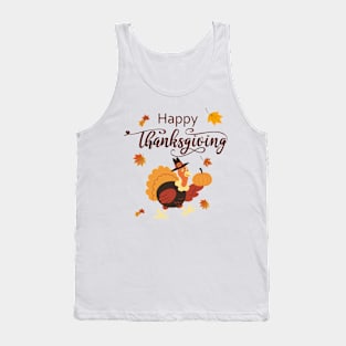 Happy Thanksgiving Turkey Tank Top